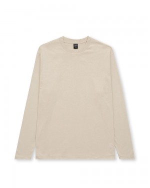 Beige Brain Dead Easy Long Sleeve T-Shirt | AU 4870529-XV