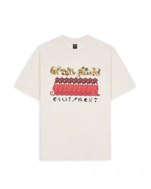 Beige Brain Dead Equipment Devils T-Shirt | AU 6210789-JN