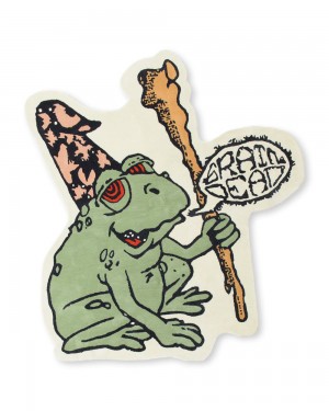 Beige Brain Dead Frog Wizard 6ft Carpet Rug | AU 8970316-RE