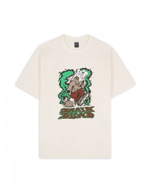 Beige Brain Dead Goat Shredder T-Shirt | AU 7304128-ZN