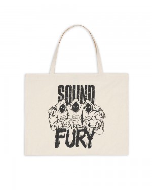 Beige Brain Dead Sound & Fury Lineup Tote Bag | AU 0985173-NW