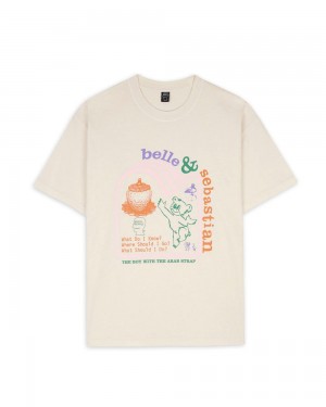 Beige Brain Dead X Belle & Sebastian Boy With The Arab Strap T-Shirt | AU 4738621-ZT