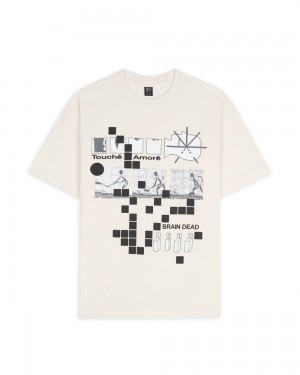 Beige Brain Dead X Touché Amoré T-Shirt | AU 4079532-HK