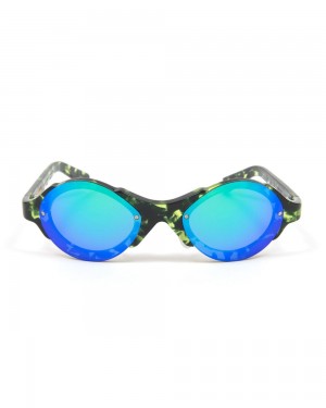 Black Blue Brain Dead Mutant Post Modern Primitive Eye Protection Sunglasses | AU 5269407-YW