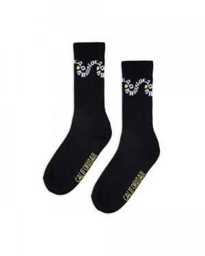 Black Brain Dead Bd Waves Socks | AU 1078364-WY