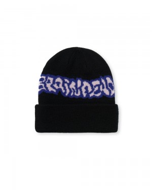 Black Brain Dead Dystopia Wool Beanie | AU 9058214-DR