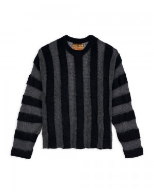 Black Brain Dead Fuzzy Threadbare Sweater | AU 1982453-GF