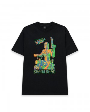 Black Brain Dead Hoggin Terminator T-Shirt | AU 8174902-RL