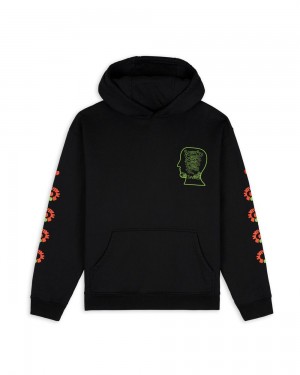 Black Brain Dead Lizard Cowboy Hoodie | AU 6150723-TF