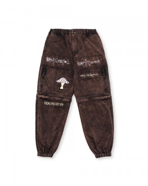 Black Brain Dead Mushroom Utility Pant | AU 6870925-CI