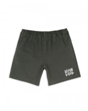 Black Brain Dead Pigment Core Shorts | AU 9642708-SB