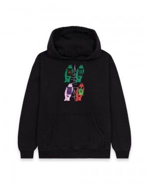 Black Brain Dead Throwing Hands Hoodie | AU 8341970-RP