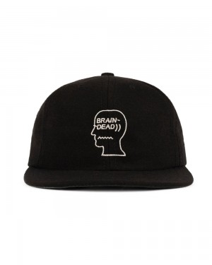 Black Brain Dead Wool Logohead Hat | AU 2840397-XB