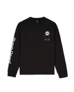 Black Brain Dead X Dj Rashad Double Cup Long Sleeve T-Shirt | AU 3147805-UF