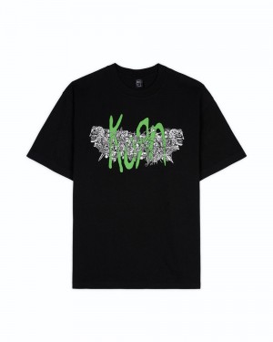 Black Brain Dead X Korn Total Mutation T-Shirt | AU 3627049-UK