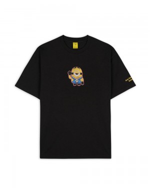 Black Brain Dead X Minions Beaded Stuart T-Shirt | AU 2486015-KB