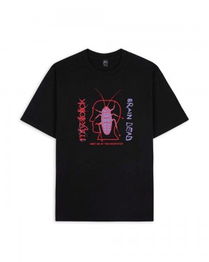 Black Brain Dead X Miya Folick Roach T-Shirt | AU 1806954-HX