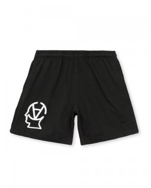 Black Brain Dead X Slam Jam Core Jersey Shorts | AU 0598713-BG