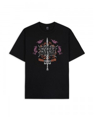 Black Brain Dead X Spy Sound & Fury T-Shirt | AU 1639740-XR