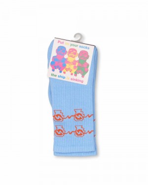 Blue Brain Dead Brain Zap Socks | AU 4957021-XW