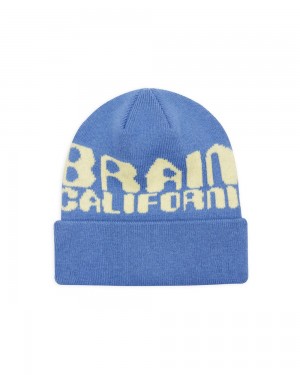 Blue Brain Dead Californian Design Beanie | AU 9248137-ZX