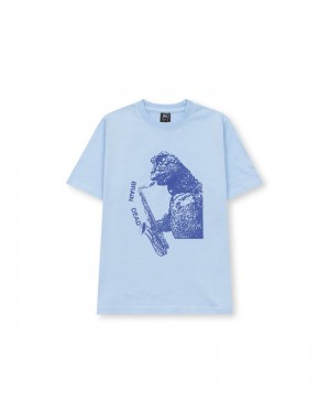 Blue Brain Dead Dino Jazz Kids T-Shirt | AU 5628709-XM