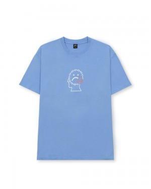 Blue Brain Dead Sadgirl T-Shirt | AU 5983172-CA