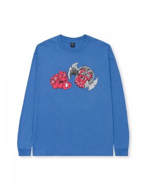 Blue Brain Dead Summoner Long Sleeve T-Shirt | AU 4536280-FY