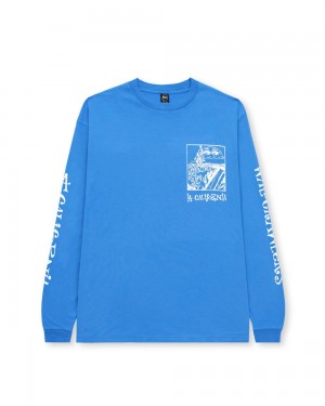 Blue Brain Dead Wall Crawlers Long Sleeve T-Shirt | AU 6315082-ZP