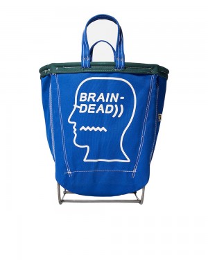 Blue Brain Dead X Steele Canvas Round Carry Basket Homeware | AU 9705243-AO