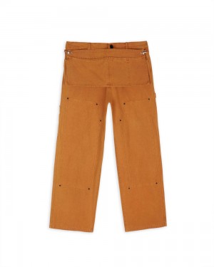 Brown Brain Dead Canvas Gardening Pant | AU 1740986-AP