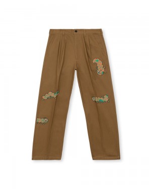 Brown Brain Dead Caterpillar Wide Leg Pant | AU 8496732-FL