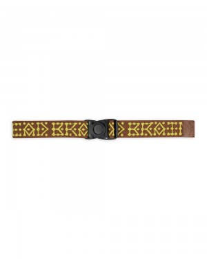 Brown Brain Dead Frogger Woven Belt | AU 8543926-YZ