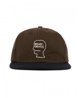 Brown Brain Dead Wool Logohead Hat | AU 9574608-TM