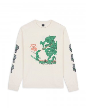 Brown Brain Dead X K2 Dragon Shredder Long Sleeve T-Shirt | AU 1406523-TO