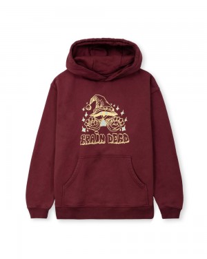 Burgundy Brain Dead Constantine The Wizard Sweatshirt Hoodie | AU 0691587-DY