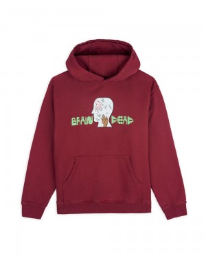 Burgundy Brain Dead Handheld Hoodie | AU 8940153-DY