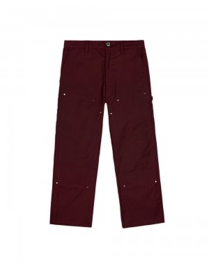 Burgundy Brain Dead Moleskin Double Knee Utility Pant | AU 0974835-MI