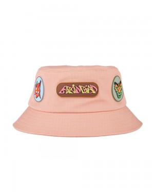 Coral Brain Dead Metal Bucket Hat | AU 9308174-LX