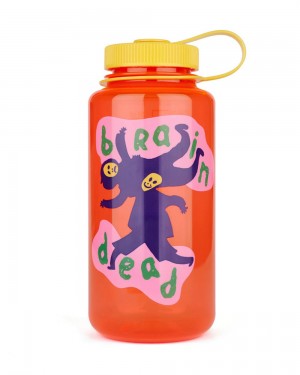 Coral Yellow Brain Dead Brrasirn Nalgene Sustain 32oz Wide Mouth Homeware | AU 9452780-GW