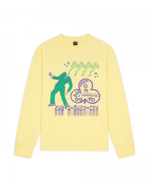 Cream Brain Dead New Dimensions Long Sleeve T-Shirt | AU 2834517-CM