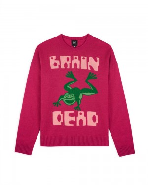 Fuchsia Brain Dead Frogger Sweater | AU 1097548-VH