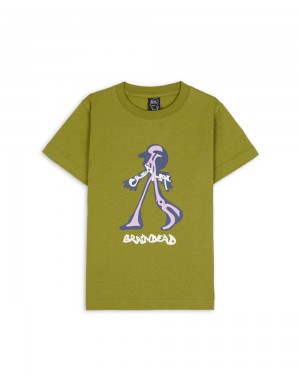 Green Brain Dead Creeper Kids T-Shirt | AU 6059834-PC