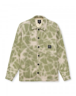 Green Brain Dead Fireworks Yarn Dyed Flannel Shirt | AU 7120895-DP