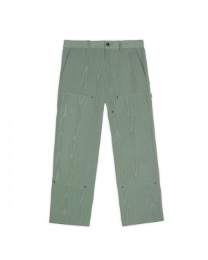 Green Brain Dead Moire Double Knee Utility Pant | AU 4125867-OV