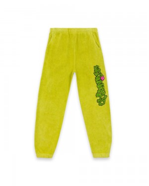 Green Brain Dead Slime Reverse Fleece Sweat Pant | AU 8296147-SI