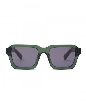 Green Brain Dead Staunton Post Modern Primitive Eye Protection Sunglasses | AU 8623154-YF