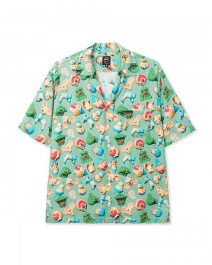 Green Brain Dead Steve Smith 3d Toy Box Short Sleeve Hawaiian Shirt | AU 1250937-XI