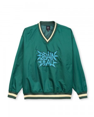 Green Brain Dead Swing Away Pull Over Jacket | AU 6957831-BM