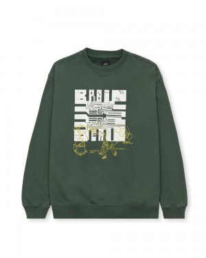 Green Brain Dead Tutorials Crewneck Sweatshirt | AU 2367480-PG